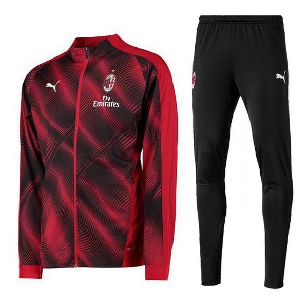 Chandal Del AC Milan 2019-2020 Rojo Marino